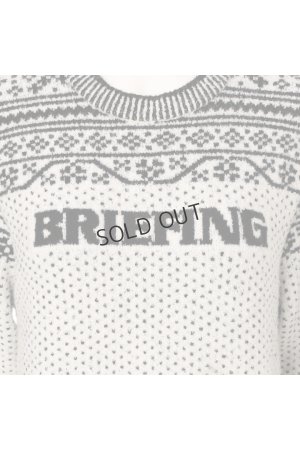 画像4: {SOLD}ブリーフィング ゴルフ BRIEFING HOL WOMEN’S FAIR ISLE CREWNECK KNIT{-BEA}