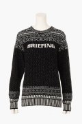 ブリーフィング ゴルフ BRIEFING HOL WOMEN’S FAIR ISLE CREWNECK KNIT{-BEA}