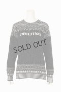 ブリーフィング ゴルフ BRIEFING HOL WOMEN’S FAIR ISLE CREWNECK KNIT{-BEA}
