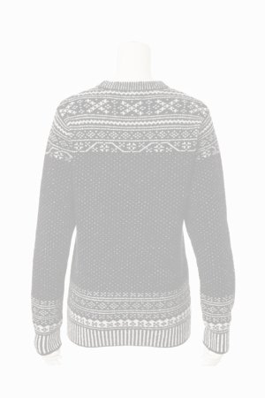 画像2:   ブリーフィング ゴルフ BRIEFING HOL WOMEN’S FAIR ISLE CREWNECK KNIT{-BEA}