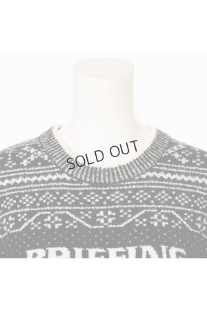 画像3: {SOLD}ブリーフィング ゴルフ BRIEFING HOL WOMEN’S FAIR ISLE CREWNECK KNIT{-BEA}