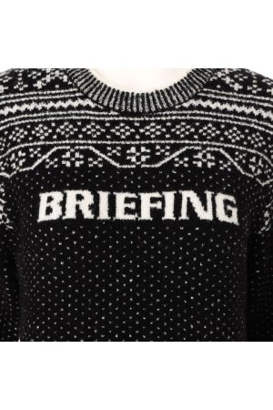 画像4: ブリーフィング ゴルフ BRIEFING HOL WOMEN’S FAIR ISLE CREWNECK KNIT{-BEA}