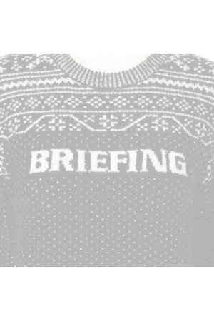 画像4:   ブリーフィング ゴルフ BRIEFING HOL WOMEN’S FAIR ISLE CREWNECK KNIT{-BEA}