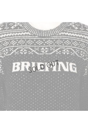 画像4: {SOLD}ブリーフィング ゴルフ BRIEFING HOL WOMEN’S FAIR ISLE CREWNECK KNIT{-BEA}