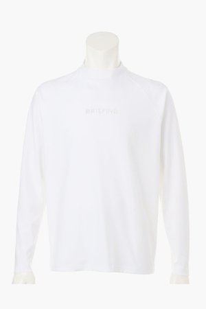 画像1: ブリーフィング ゴルフ BRIEFING MEN’S STITCHED 3D LOGO LS HIGHNECK （リラックスフィット）{-BFS}