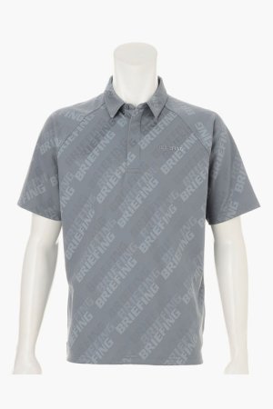 画像1: ブリーフィング ゴルフ BRIEFING MEN’S SHADOW LOGO JQ SHIRT （リラックスフィット）{-BFS}