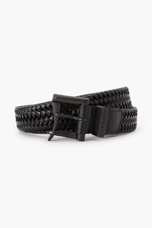 画像1: ブリーフィング ゴルフ BRIEFING MEN'S FIREMAN BUCKLE LEATHER MESH BELT{-BFS}