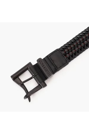 画像2: ブリーフィング ゴルフ BRIEFING MEN'S FIREMAN BUCKLE LEATHER MESH BELT{-BFS}