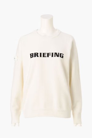 画像1: ブリーフィング ゴルフ BRIEFING WOMEN’S AIRY YARN KNIT CREWNECK{-BFA}