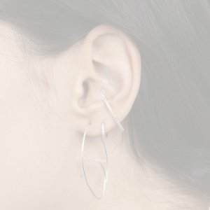 画像3:   Hirotaka ヒロタカ Bow Ear Cuff (WhiteGold){-BJS}