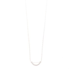 画像1:   Hirotaka ヒロタカ Bow Diamond Necklace S(Yellow Gold){-BJA}