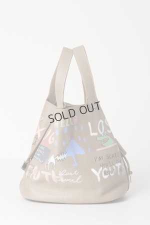 画像2: {SOLD}guernika ゲルニカ Cube Bag / size L / Beige{GR-CB-1-BDA}{E-}