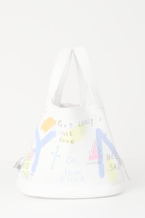 画像2:   guernika ゲルニカ Cube Bag / size L / White{GR-CB-1-BDA}{E-}