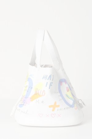 画像4:   guernika ゲルニカ Cube Bag / size L / White{GR-CB-1-BDA}{E-}