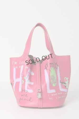 画像1: {SOLD}guernika ゲルニカ Cube Bag / size L / Vivid Pink{GR-CB-1-BDA}