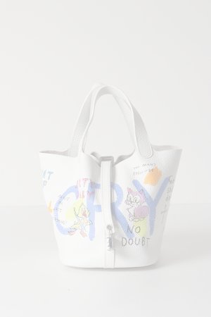 画像1:   guernika ゲルニカ Cube Bag / size S / White{GR-CB-3-BDA}{E-}