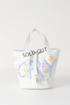 画像1: {SOLD}guernika ゲルニカ Cube Bag / size S / White{GR-CB-3-BDA}