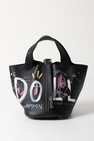 画像1: guernika ゲルニカ Cube Bag / size S / Black{GR-CB-3-BEA}