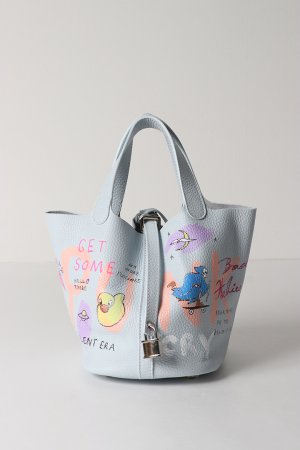 画像1: guernika ゲルニカ Cube Bag / size S / Ice Blue{GR-CB-3-BEA}