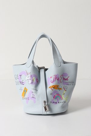 画像1: guernika ゲルニカ Cube Bag / size S / Ice Blue{GR-CB-3-BEA}