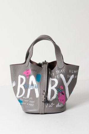 画像1: guernika ゲルニカ Cube Bag / size S / Gray{E-}{GR-CB-3-BFS}