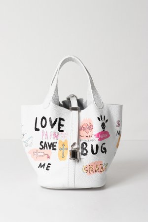 画像1: guernika ゲルニカ Cube Bag / size S / White{E-}{GR-CB-3-BFS}