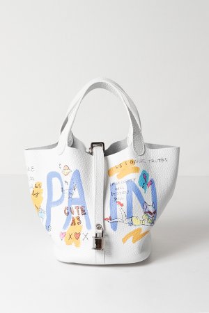 画像1: guernika ゲルニカ Cube Bag / size S / White{E-}{GR-CB-3-BFS}