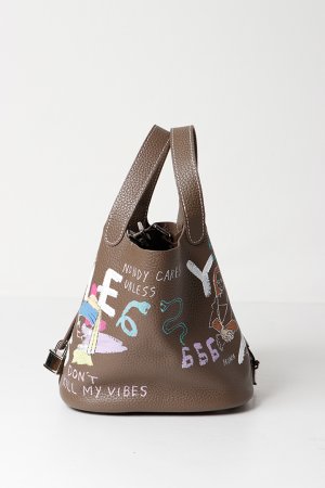 画像2: guernika ゲルニカ Cube Bag / size S / Brown{E-}{GR-CB-3-BFS}