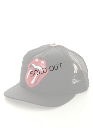 画像1: {SOLD}CHROME HEARTS×The Rolling Stones クロムハーツ×ローリング・ストーンズ LIP&TONGUE（リップ＆タン） CAP{CH-1804-01-BLKRED-AHS}