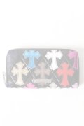  {SOLD} CHROME HEARTS クロムハーツ キルティング セメタリークロスパッチ ウォレット(A) {-AHA}  :CH-1901-01-F 