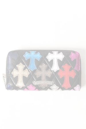 画像1:   CHROME HEARTS クロムハーツ キルティング セメタリークロスパッチ ウォレット(A) {-AHA}  :CH-1901-01-F 