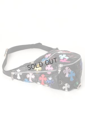 画像7: {SOLD}CHROME HEARTS クロムハーツ キルティング セメタリークロスパッチ ボディバッグ{-AHA}