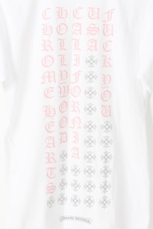 画像4:   CHROME HEARTS クロムハーツ Pink Script Tee {-AIS}  :CH-1903-C-WHT 