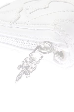 画像3:   CHROME HEARTS クロムハーツ クロスパッチセメタリーキルテッドレザーラウンドファスナーロングウォレット {CH-201602-03-WHT-AFS}  :CH-201602-03-W-F 