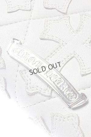 画像4: {SOLD}CHROME HEARTS クロムハーツ クロスパッチセメタリーキルテッドレザーラウンドファスナーロングウォレット{CH-201602-03-WHT-AFS}