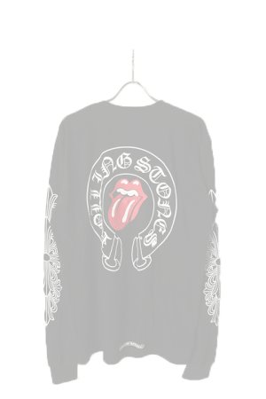 画像1:   CHROME HEARTS クロムハーツ ロングスリーブTシャツ {-BCS}  :CH-202306-07-BLK-XL 
