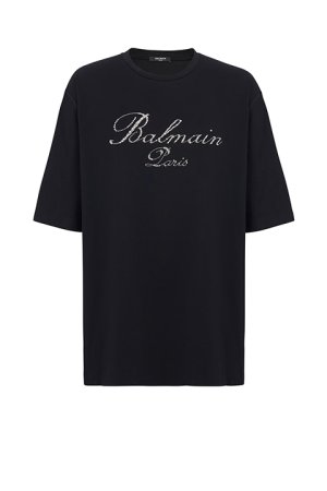 画像1: 【24SS新作】BALMAIN バルマン Balmain シグネチャー エンブロイダリー Tシャツ{-BDS}