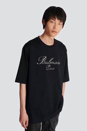 画像6: 【 30%OFF セール187,000円→130,900円】 BALMAIN バルマン Balmain シグネチャー エンブロイダリー Tシャツ{-BDS}