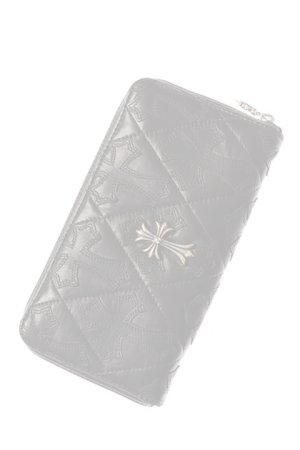 画像1:   CHROME HEARTS クロムハーツ QUILTING CROSS(キルティングクロス) WALLET {CH-201706-02-BLK-AGS}  :CH20170602-BLK-F 