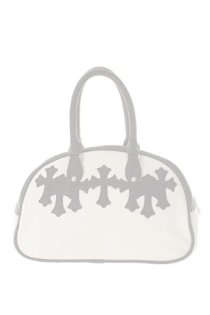 画像1:   CHROME HEARTS クロムハーツ CEMETERY CROSS(セメタリークロス) BOSTON BAG {CH-201706-07-WHT-AGS}  :CH20170607-WHT-F 
