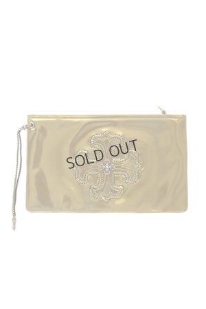 画像1: {SOLD}CHROME HEARTS クロムハーツ CROSS(クロス) CLUTCH BAG{CH-201706-09-GLD-AGS}