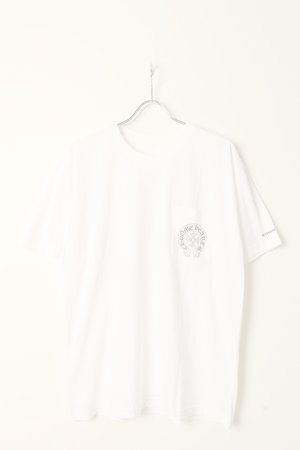 画像1:   CHROME HEARTS クロムハーツ クルーネックショートスリーブTシャツ {408129111WHT***763-BCA}  :CH202309-01-WHT 