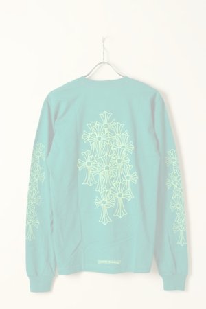 画像1:   CHROME HEARTS クロムハーツ セメタリークロス ロングスリーブTシャツ {-BCA}  :CH202312-01-GRN 