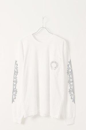画像4:   CHROME HEARTS クロムハーツ ロングスリーブTシャツ {-BDS}  :CH202403-01-WHT-L 