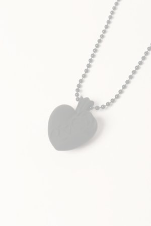 画像1:   CHROME HEARTS クロムハーツ ハートネックレス {-BDS}  :CH202403-20-BLK-F 