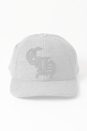 画像2:   CHROME HEARTS クロムハーツ ウール キャップ CHレザーパッチ {-BDA}  :CH202411-01-GRY-F 