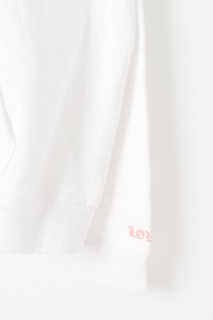 画像4:   CHROME HEARTS クロムハーツ ローリーリンスタークプルオーバーパーカー Laurie Lynn Stark Love You Photo Hoodie {408205573WHT***735-BES}  :CH202501-01-WHT-XL 