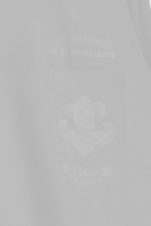 画像3:   CHROME HEARTS クロムハーツ 【パリ限定】BSフレアプリント長袖カットソー Paris 18 AV. Montaigne L/S Tee  {408129112BLK***760-BES}  :CH202501-02-BLK 