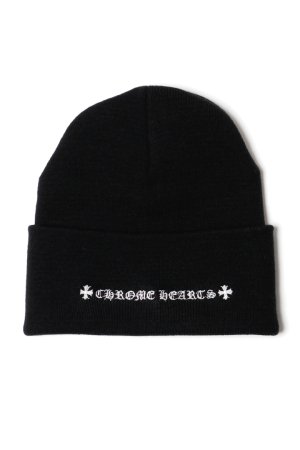 画像1: ★買付 新品 インボイス付 CHROME HEARTS クロムハーツ CH ワッチキャップ{304053702BLKXXX316}