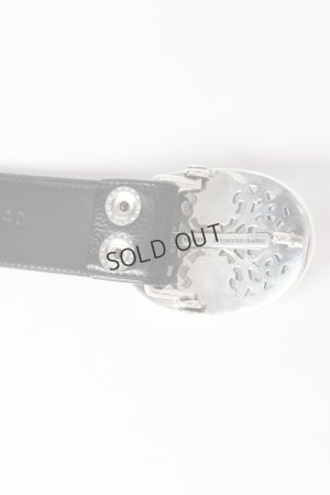 画像4: {SOLD}★海外買付 新品 インボイス付 CHROME HEARTS クロムハーツ クラシックオーバルクロスバックルベルト1.5{-BES}